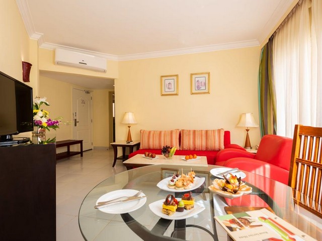 The 5-star Kiroseiz Parkland Sharm El Sheikh Hotel features spacious rooms