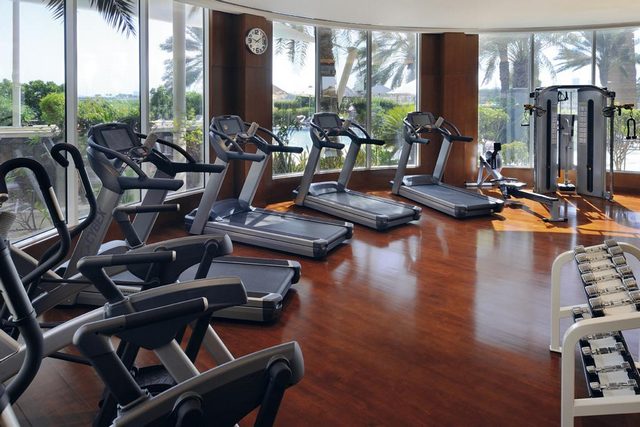 A fitness center equipped with the latest equipment is available at the Moevenpick Hotel Bahrain