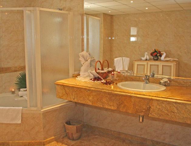 Marble bathroom at Sea Star Hotel Hurghada